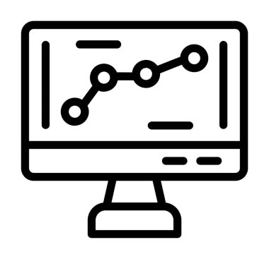 analitik simge vektör illüstrasyonu