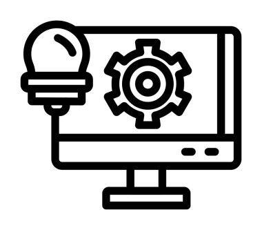 Simge, vektör illüstrasyonu ayarlanıyor