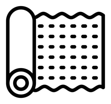 Havlu. Web simgesi basit illüstrasyon