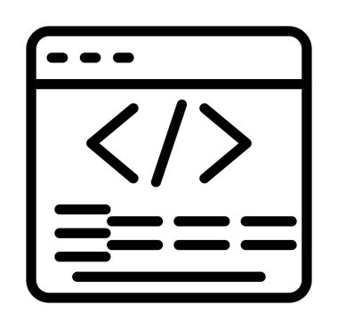 Web tasarım ikonu vektör illüstrasyonu