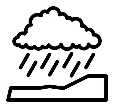 Bulut. Web simgesi basit illüstrasyon