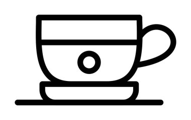 Kolayca değiştirilebilen veya düzenlenebilen kahve vektörü simgesi