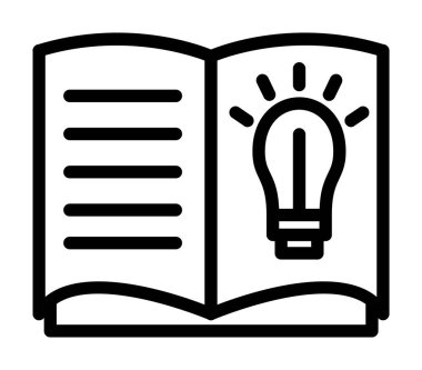 Kitap. Web simgesi basit illüstrasyon