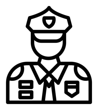 Memur vektör illüstrasyonu