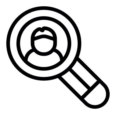 arama büyüteç simgesi, özet biçimi