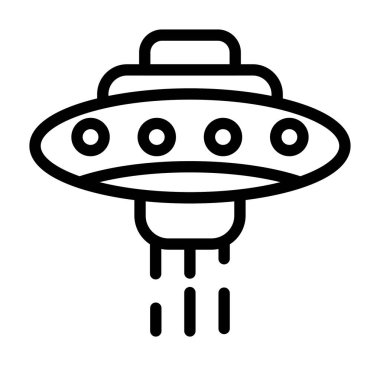 UFO vektör simgesi kolayca değiştirebilir ya da düzenleyebilir