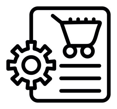 Teçhizat Web simgesi basit illüstrasyon