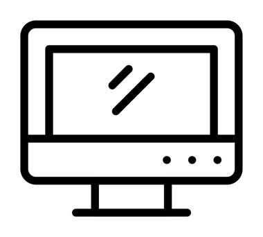 ok satırı simgesi, özet biçimi olan bilgisayar monitörü