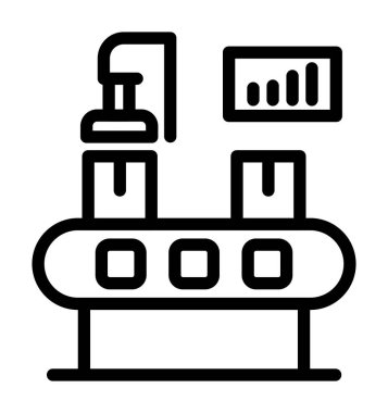 Modern yapı simgesinin vektör illüstrasyonu