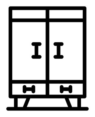 iki dizin simgesi ana hatlı vektör. dizini aç