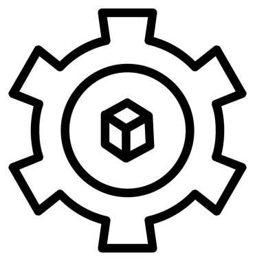 dişli ayarlama vektör simgesi