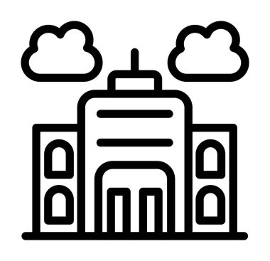 Fabrika Binası simgesi, anahat stili