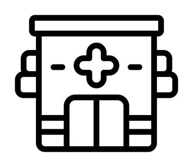 Tıp vektör satırı simgesi