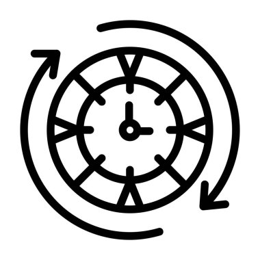 pusula vektörü ince çizgi simgesi