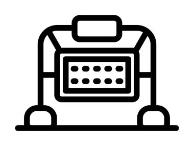 yazıcı vektör illüstrasyon simgesi