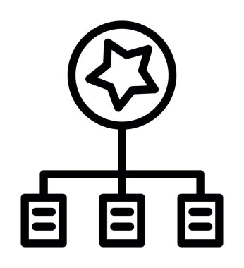 ağ web simgesi, vektör çizim