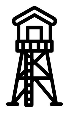 kule ikon vektör çizimi