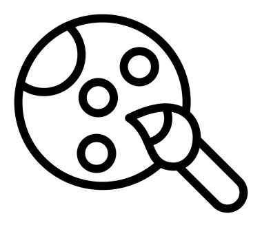 Yemek. Web simgesi basit illüstrasyon