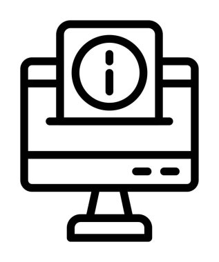 kullanıcı ayarı simgesi olan dizüstü bilgisayar, vektör illüstrasyonu