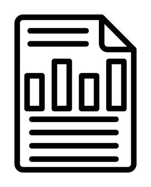 Belge. Web simgesi basit illüstrasyon