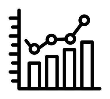 çubuk çizelgesi vektör illüstrasyonu