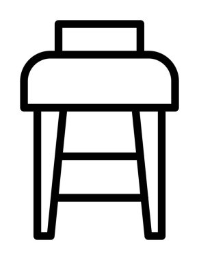 sandalye simgesi çizimi