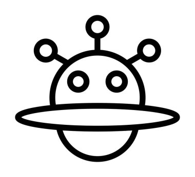 boşluk vektörü ince çizgi simgesi