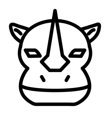 hayvan simgesi vektör illüstrasyonu