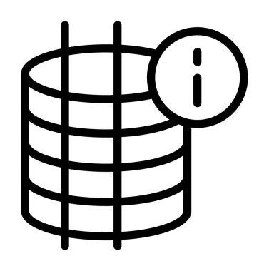 Veritabanı sunucusu vektör çizim