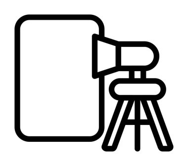 kamera simgesi vektör illüstrasyonu