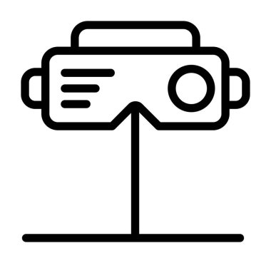 Kapalı devre kamera simgesi. beyaz arkaplanda izole edilmiş web tasarımı için cctv kamera vektör simgesi