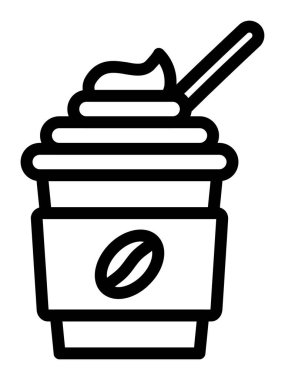 krema ikonu, taslak tarzı