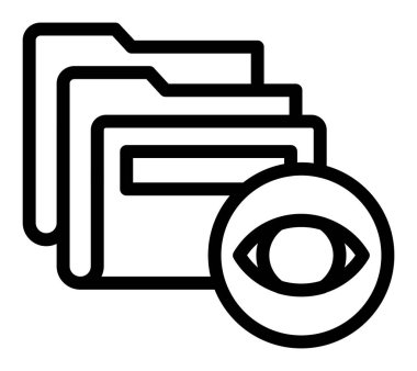 dizin vektörü ince çizgi simgesi