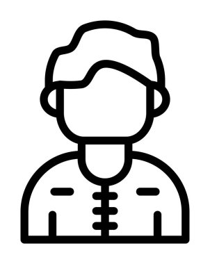 Doktor. Web simgesi basit illüstrasyon