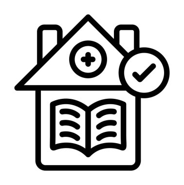 ev simgesi vektörü. izole vektör gösterimi