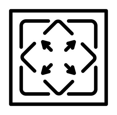 yön ikonu vektör illüstrasyonu