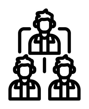 grup insan simgesi vektör illüstrasyonu