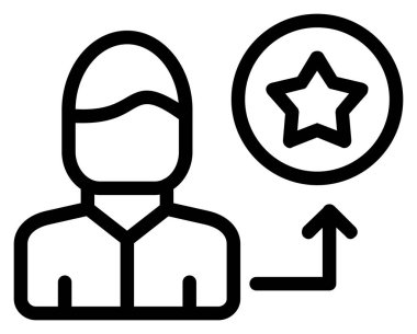 man simgesi vektör illüstrasyonu