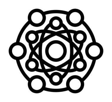 Siyah bir simgenin vektör illüstrasyonu