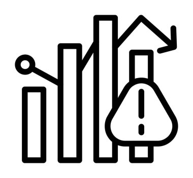 Büyüme grafik vektör simgesi