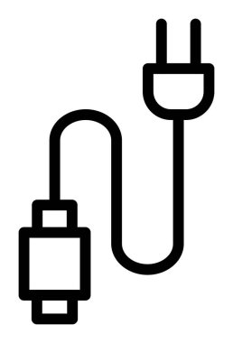 Güç Eklentisi simgesi, vektör illüstrasyonu