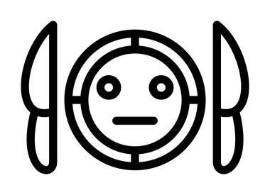 Eşsiz bir uzaylı tasarım ikonu