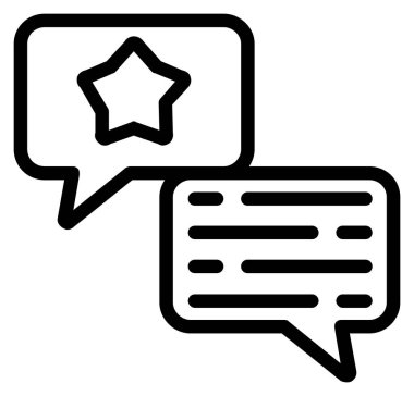 Sohbet simgesi vektör illüstrasyonu