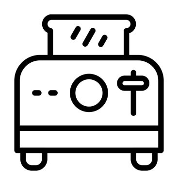 Otel hattı simgesi, vektör illüstrasyonu