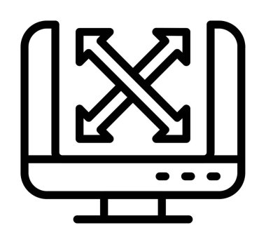 İnternet erişim çizgisi simgesi, vektör. Erişim işareti, izole sembol çizimi.