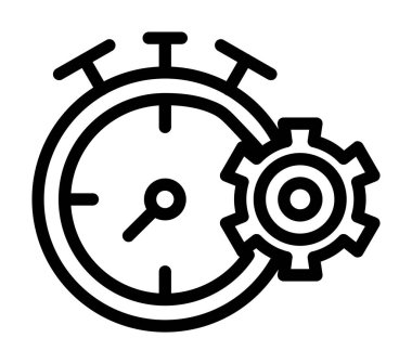 Dişliler. Web simgesi vektör illüstrasyonu