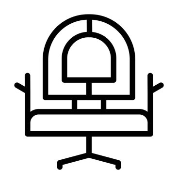 Sandalye simge, anahat stili