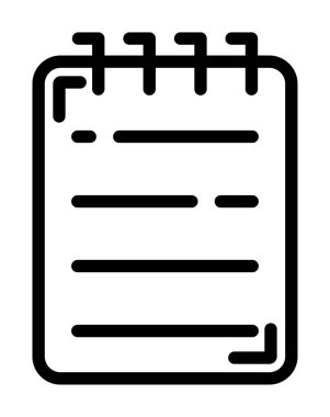 ajanda takvimi simgesi, vektör illüstrasyonu