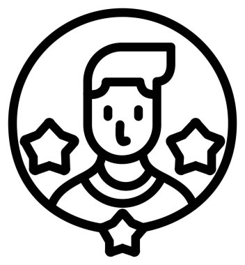 Yıldız simgesi, anahat stili