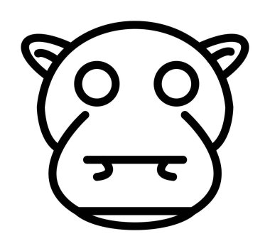 domuz yüz ifadesi simgesi, özet biçimi